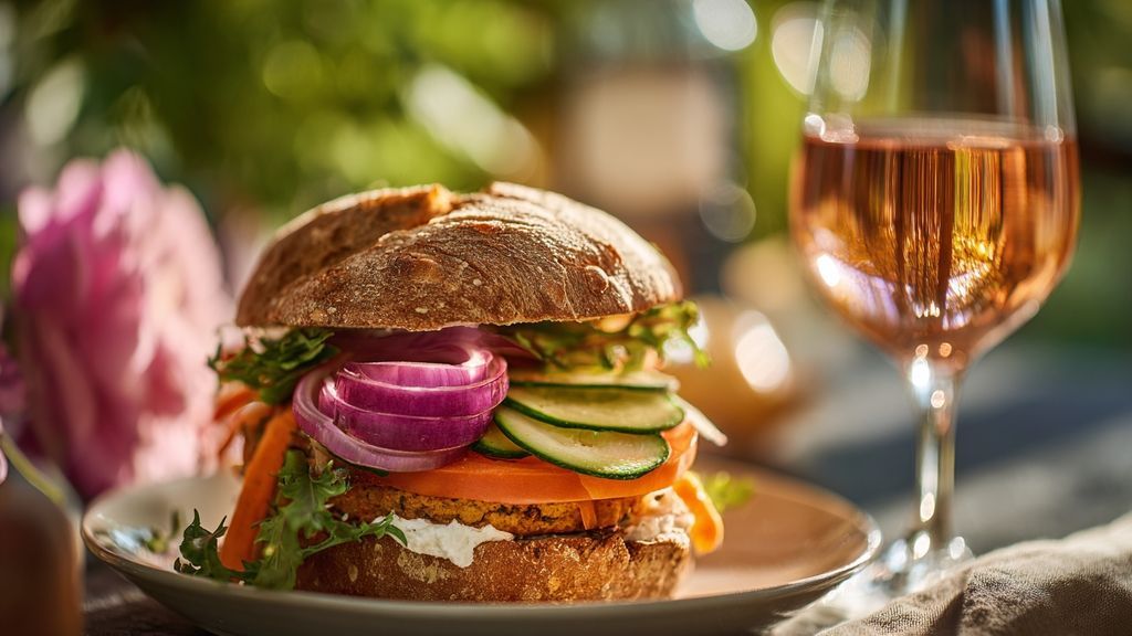 Burger au poulet : un vin blanc sec