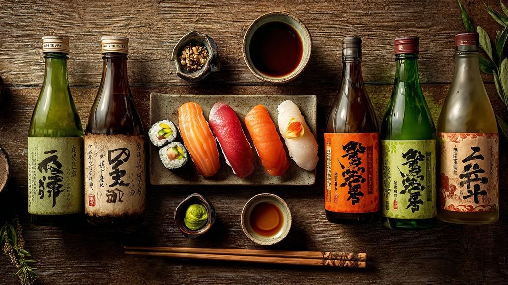 L'accord régional : le vin de saké avec les sushis